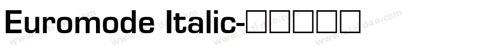 Euromode Italic字体转换